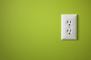 Unseen ants inside an electrical outlet