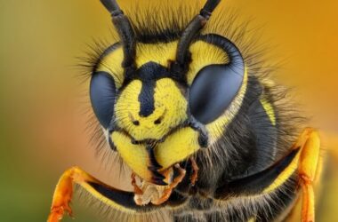 A wasp slowing down during its "sleeping" process