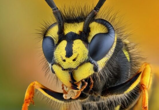 A wasp slowing down during its "sleeping" process