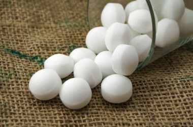 Mothballs that could be used to keep cats away