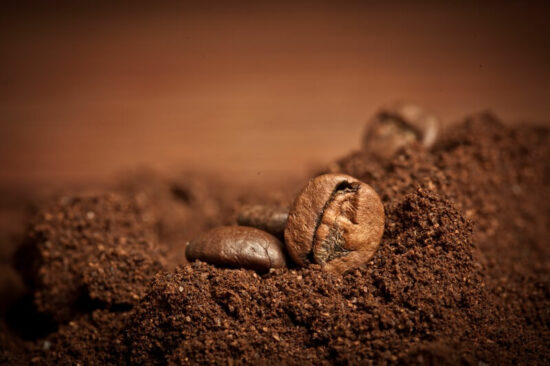 Coffee grounds that can be used to repel voles