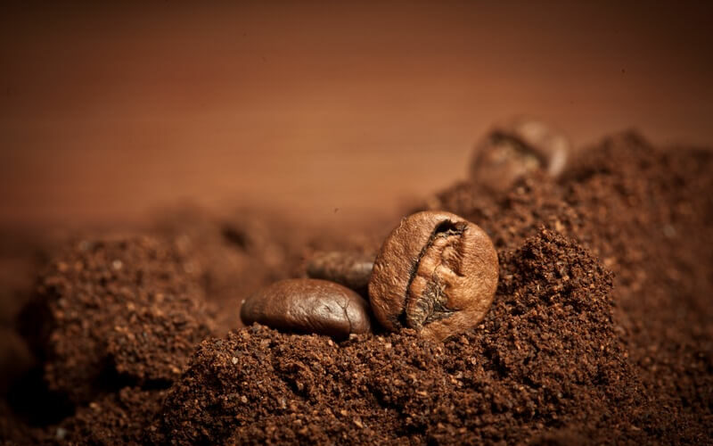 Coffee grounds that can be used to repel voles