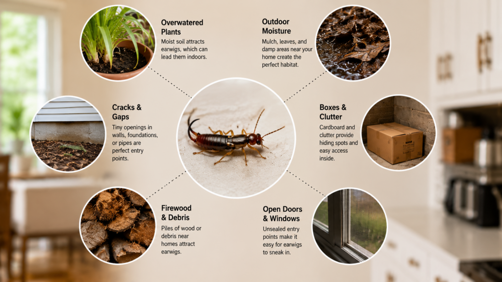 How to Keep Earwigs out of the House 5 Why Earwigs End Up Inside Your Home