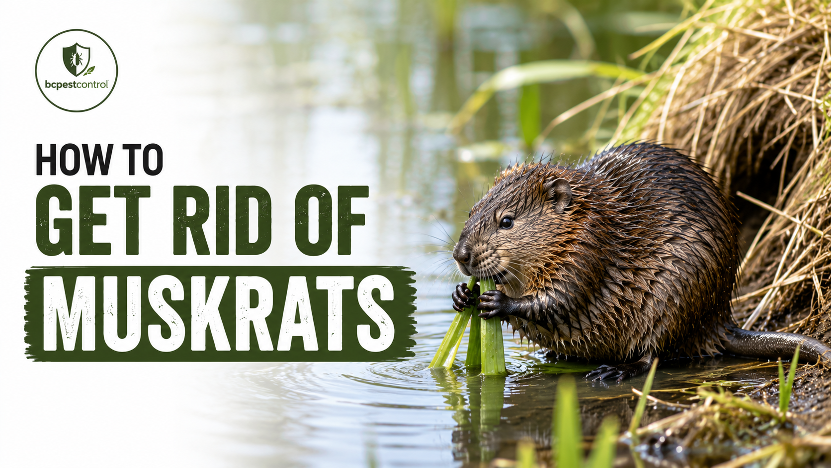 Muskrays How To Get Rid Of Muskrats In 7 Steps & When To Call a Pro | BC Pest ...