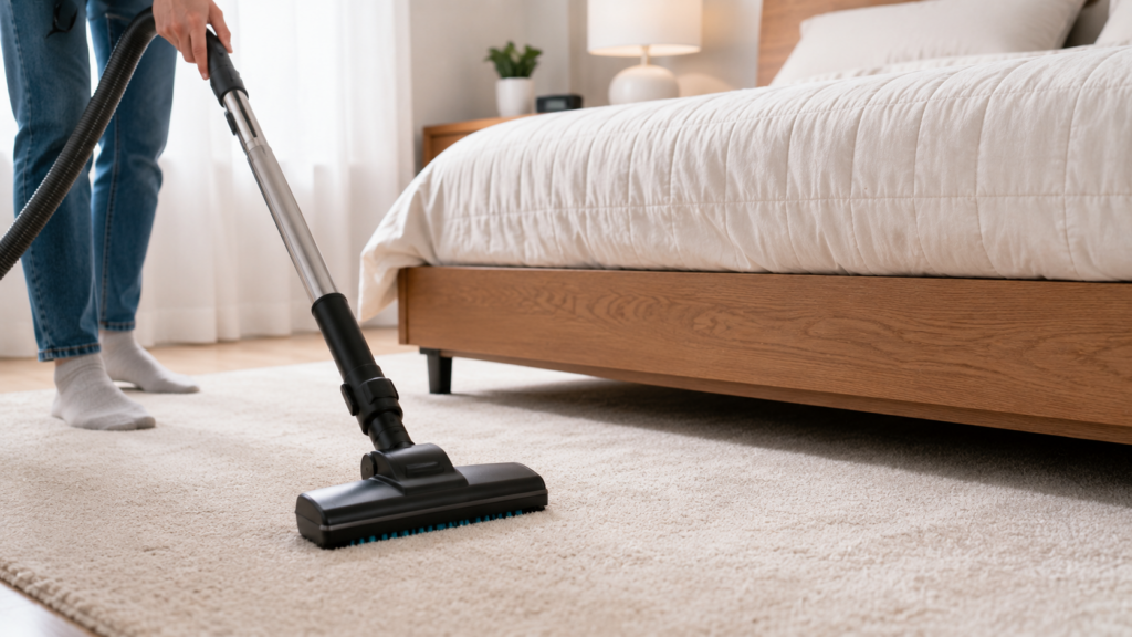 Do Cockroaches Climb into Beds at Night -Facts You Should Know 5 Vacuum the Bedroom Regularly