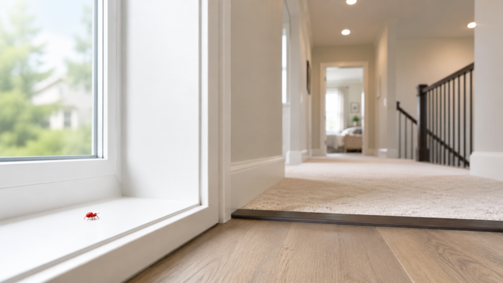 Why Upstairs Windows Are Often the First Place You Notice Clover Mites