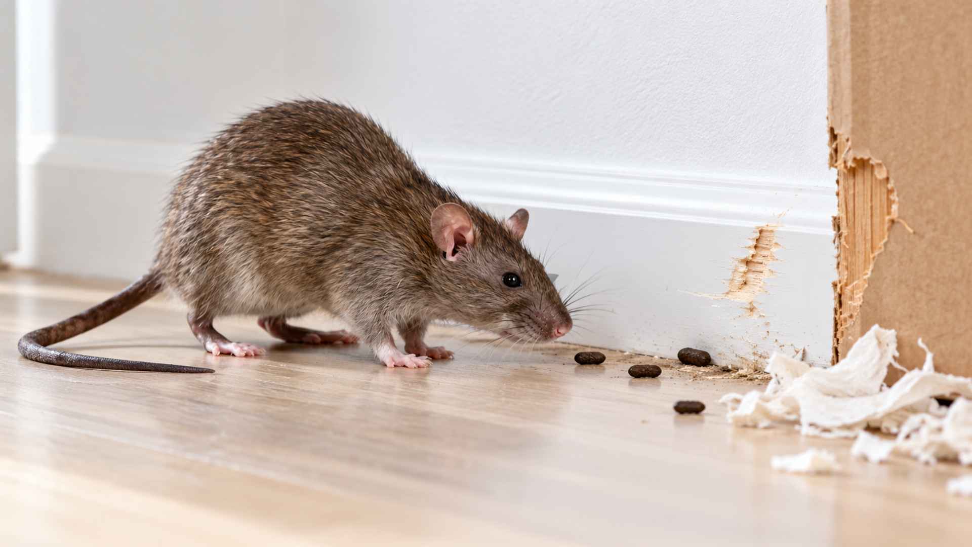 Signs of Rat Infestation in a Room